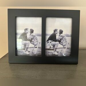 Malden Black Double 3 1/2 x 5 Photo Frame
